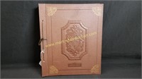 Vintage Brown Cover Scrapbook  - Military Themed