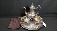 Sheridan Silver On Copper Coffee Set