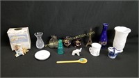 Misc Collection Of Trinkets - Glass Vases