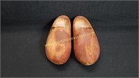 Pair Of Wood Clogs Shoes
