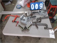 8 ASSORTED WOODWORKING CLAMPS