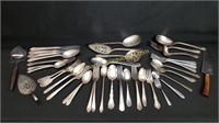 Group Of Assorted Silver Plated Flatware Lot 2