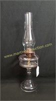 Vintage Clear Glass Hurricane Lamp