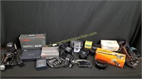 Large lot Of Misc Camera Filters, Battery Packs &