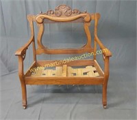 Antique Oak Oversized Chair / Settee Project