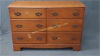 Vintage Maple 6 Drawers Solid Wood Dresser