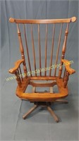 Vintage Tell City Maple Sewing Rocking Chair
