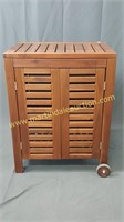 Wooden Patio Cart - Cabinet