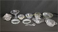 Assorted Group Of Clear Glass