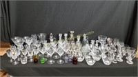 5 Boxes Of Vintage Clear Glass - Drinking