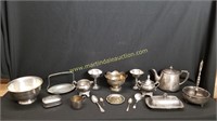 Assortment Of Vintage Silver Plated Items