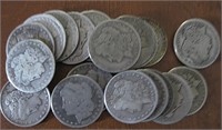 20 pcs. Mixed Dates Moprgan Silver Dollars AG-VG