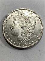 1890 BU Grade Morgan Silver Dollar
