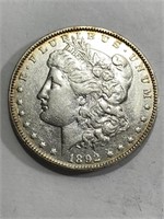 1892 P Key Date Morgan Silver Dollar