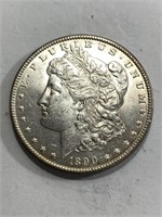 1890 P BU Grade Morgan Silver Dollar