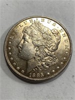 1885 P Better Grade BU Toned Morgan Dollar