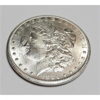 1884 CC CH BU Morgan Silver Dollar Nice Fields