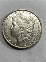 1881 P Better Date in Grade Morgan Silver Dollar