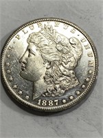 1887 s Key Date Morgan Silver Dollar