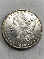 1898 P BU Grade Morgan Silver Dollar