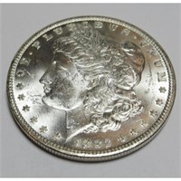 1882 CC KEY DATE CH BU Morgan Silver Dollar