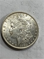 1882 O/S Key Date Morgan Silver Dollar
