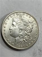 1887 O Better Sate in Grade BU Morgan Silver $1