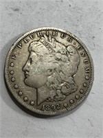 1892 o Key Date Morgan Silver Dollar
