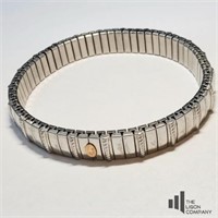14k and Stainless Steel Bracelet