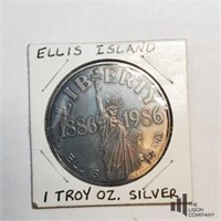 1 Troy oz Silver Ellis Island Coin