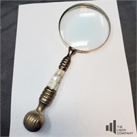 Vintage Magnifying Glass with Mother of Pearl