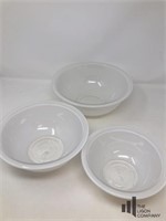 White Pyrex Bowls