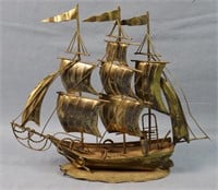 Decorative Tin Sailing Ship