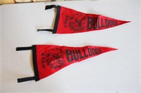 Two NAHS Bulldog Flags
