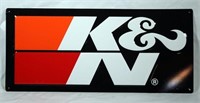 Tin K&N Sign