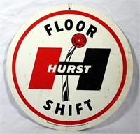 Tin Hurst Floor Shift Sign