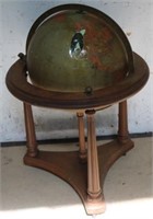 Antique Globe w/Stand - as is