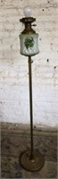 Hand Painted Glass Floor Lamp