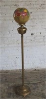 Hand Painted Brass Floor Lamp