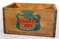 Wooden Canada Dry Soda Box