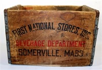 Wooden First National Beverage Box