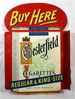 Chesterfield Cigarettes Metal Flange Sign