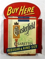 Chesterfield Cigarettes Metal Flange Sign