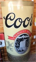 Large Metal Coors Can Display Sign