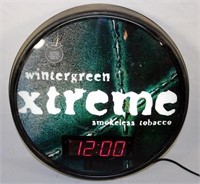 Wintergreen Extreme Tobacco Digital Clock