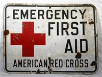 Porcelain Emergency First Aid Sign