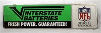 Tin Insterstate Batteries Sign