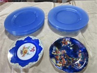 Blue plates