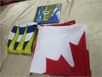 Flags - Canada, Alberta and British Columbia