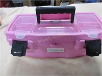 Pink tool box and contents
